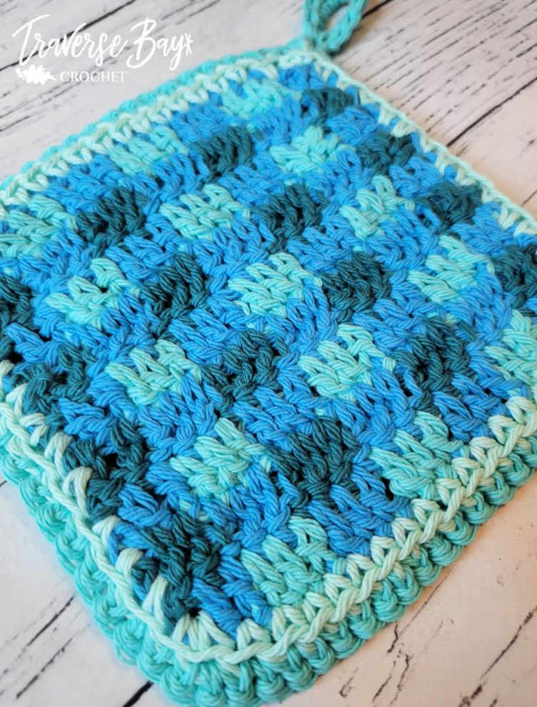 Crochet Plaid Potholder Pattern