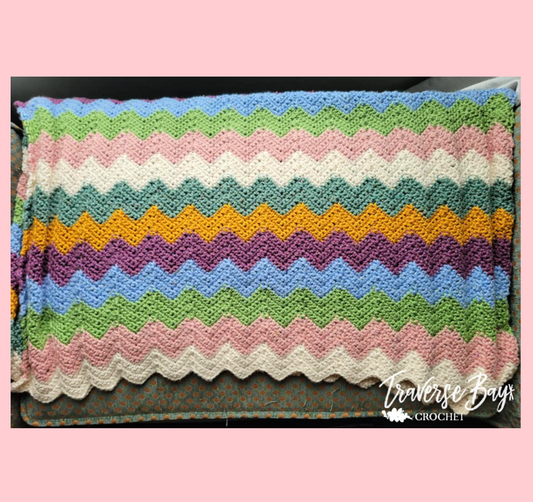 Crochet Chevron Baby Blanket Pattern