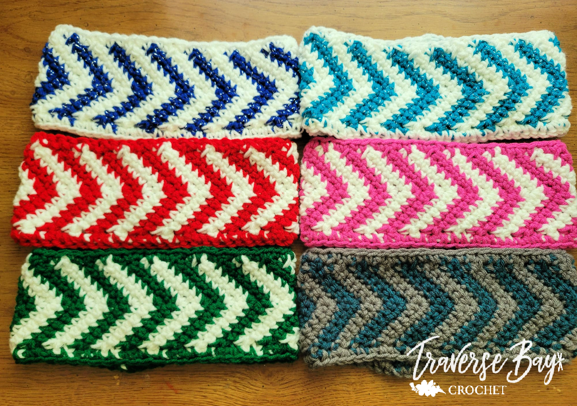 Crochet Chevron Headband Pattern