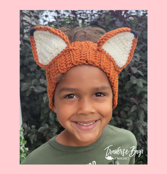 Crochet Fox Headband Pattern