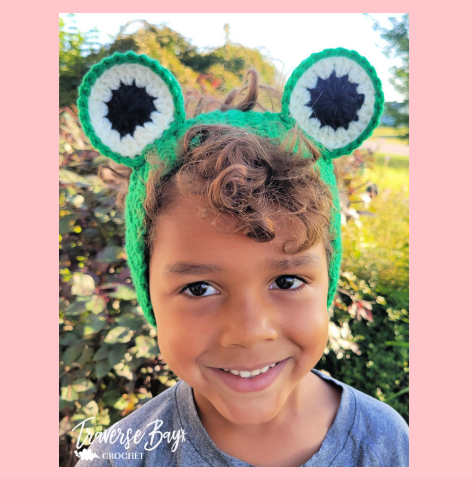 Crochet Frog Headband Pattern