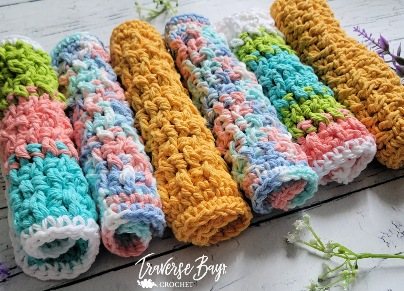 Crochet Sugar'n Cream Textured Dishcloth Pattern