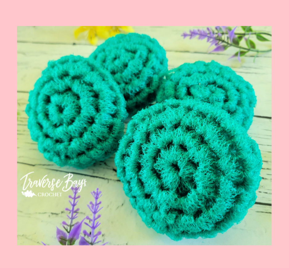 Crochet Tulle Dish Scrubbies Pattern