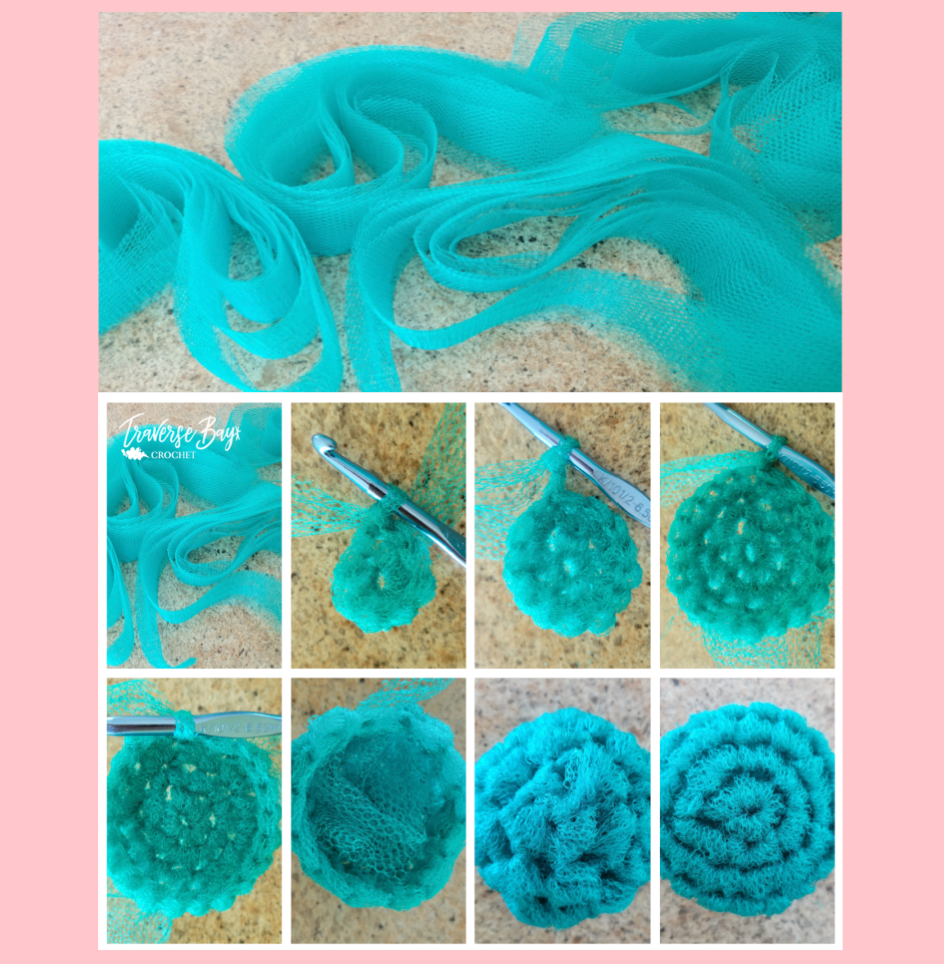 Crochet Tulle Dish Scrubbies Pattern