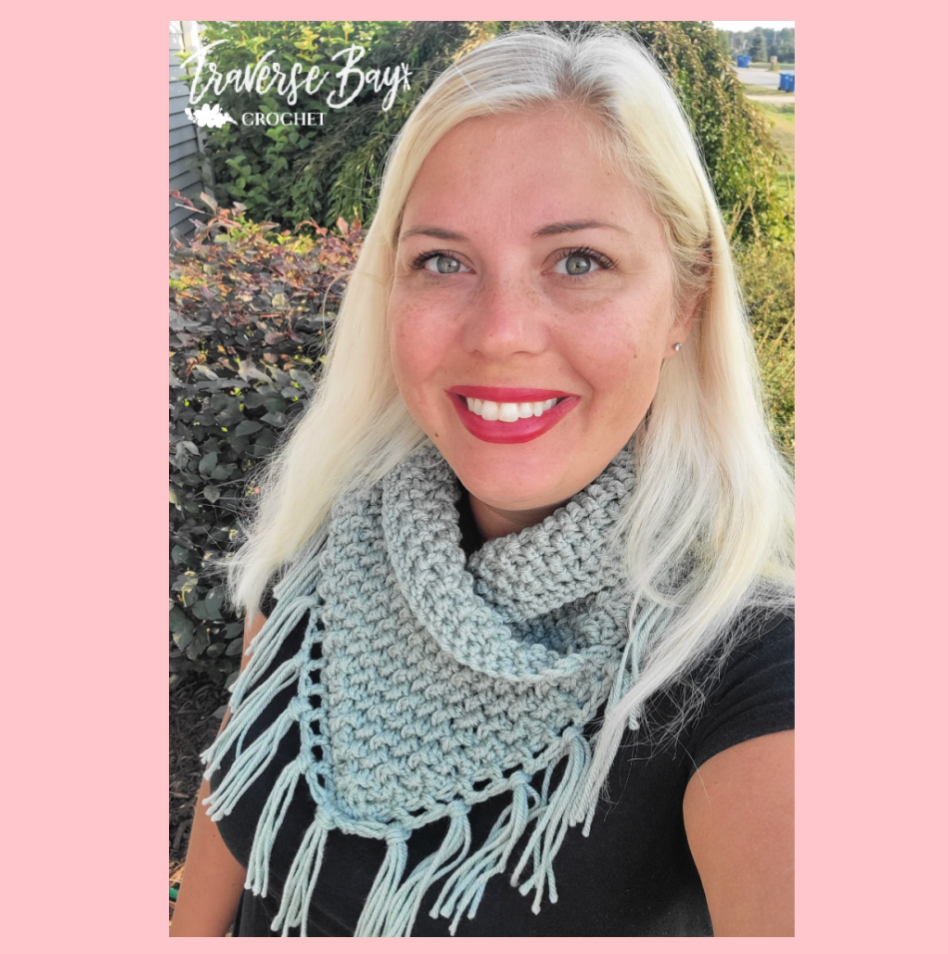 Thick 1 Skein Crochet Neck Warmer Pattern