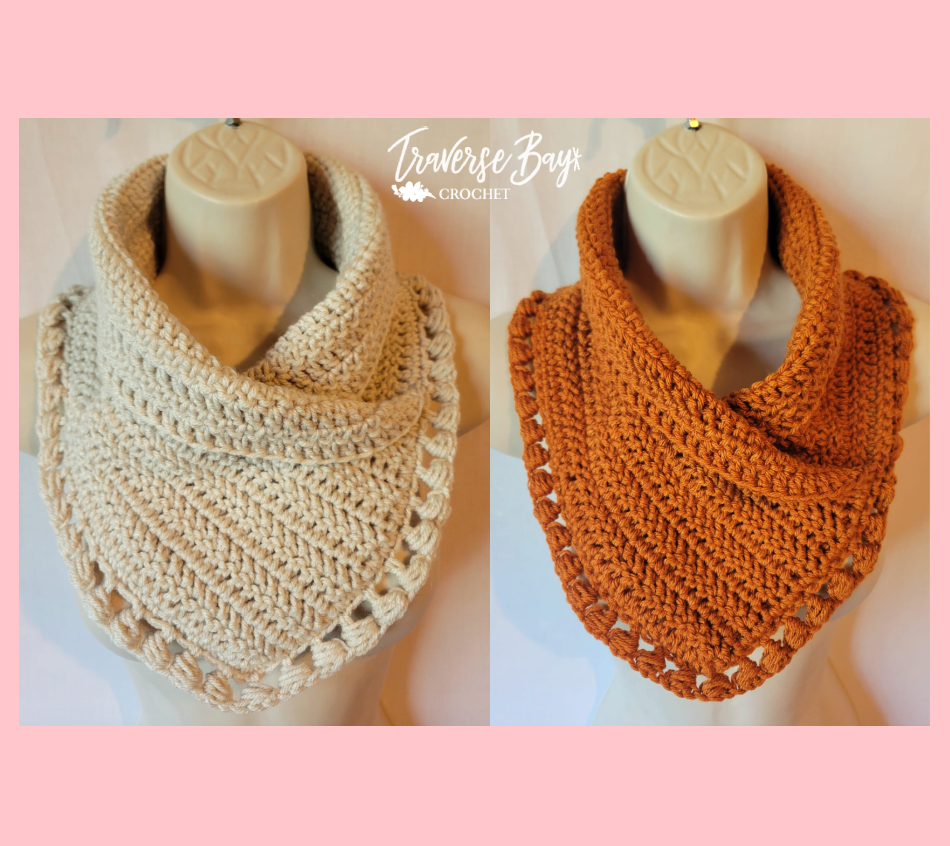 Crochet Herringbone Neck Warmer Pattern