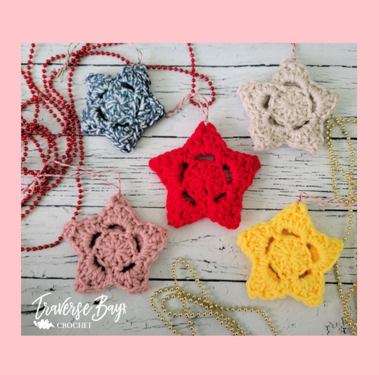 Crochet Star Christmas Ornament Pattern