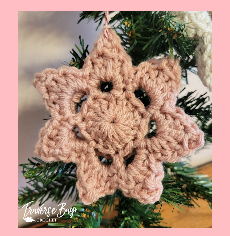 Crochet Snowflake Christmas Ornament Pattern