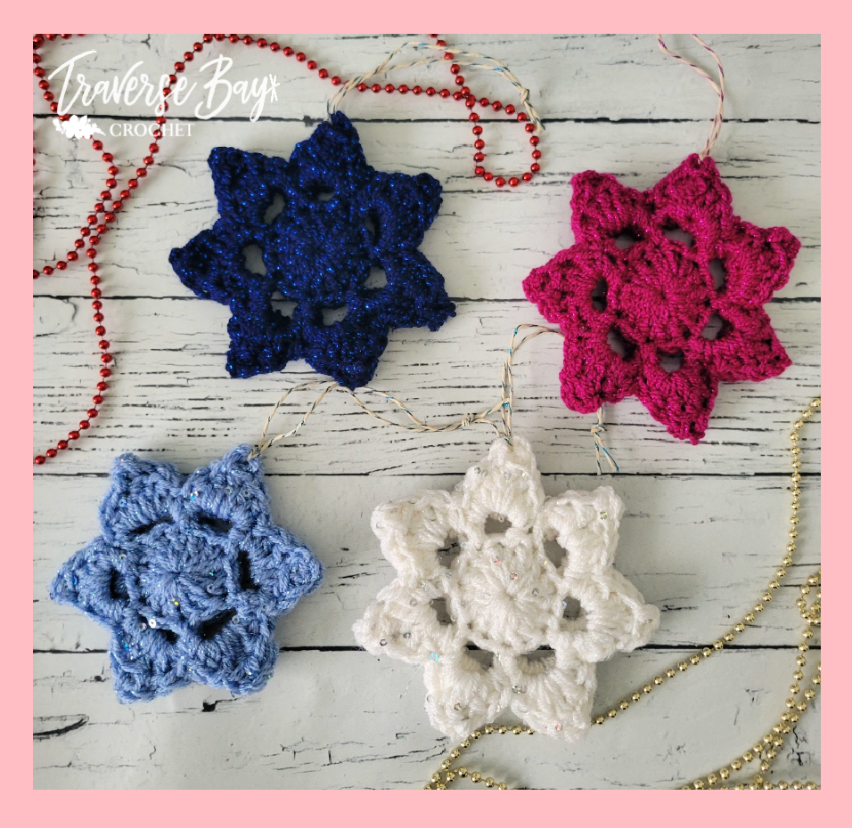 Crochet Snowflake Christmas Ornament Pattern