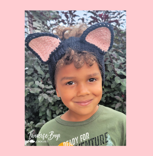 Crochet Cat Headband Pattern