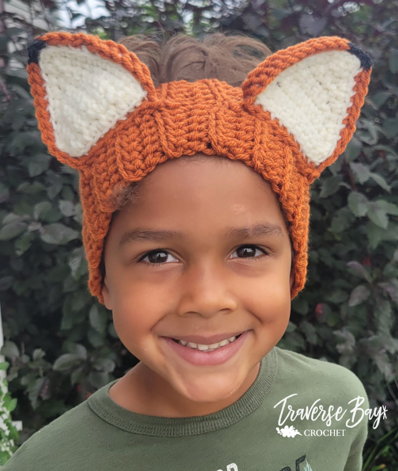 Crochet Fox Headband Pattern