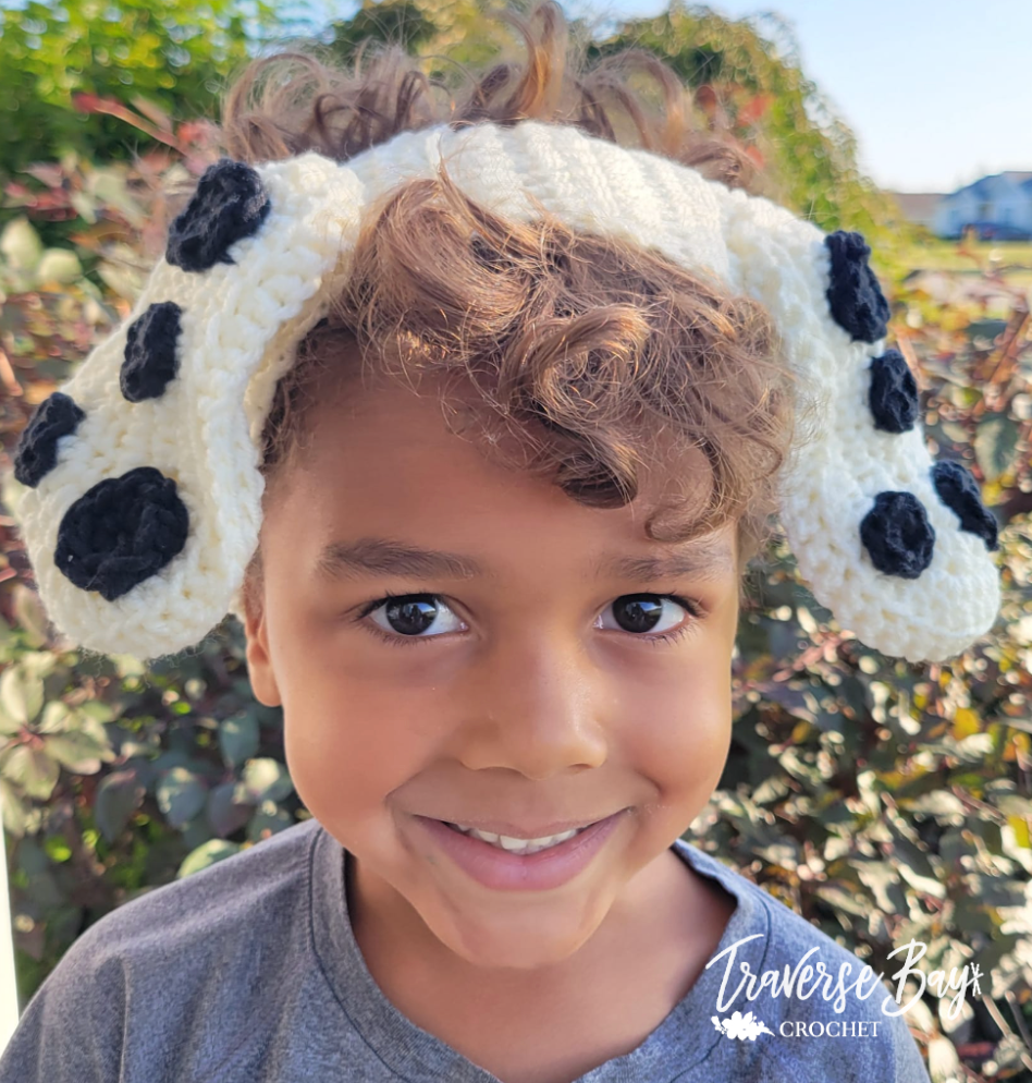 Crochet Puppy Ears Headband Pattern