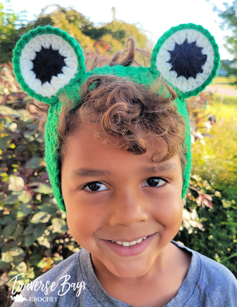 Crochet Frog Headband Pattern