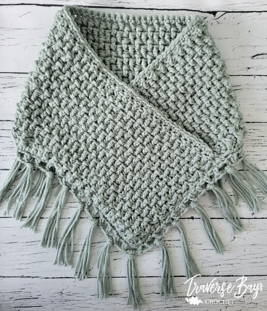 Thick 1 Skein Crochet Neck Warmer Pattern