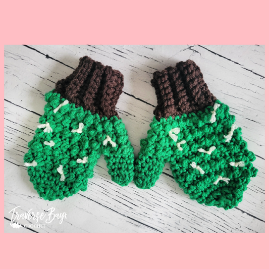 Crochet Child Cactus Mittens Pattern