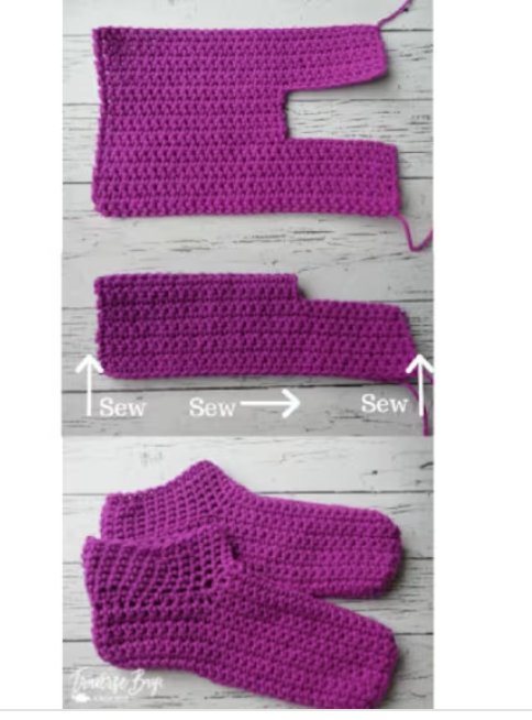 Crochet Adult Slippers Pattern