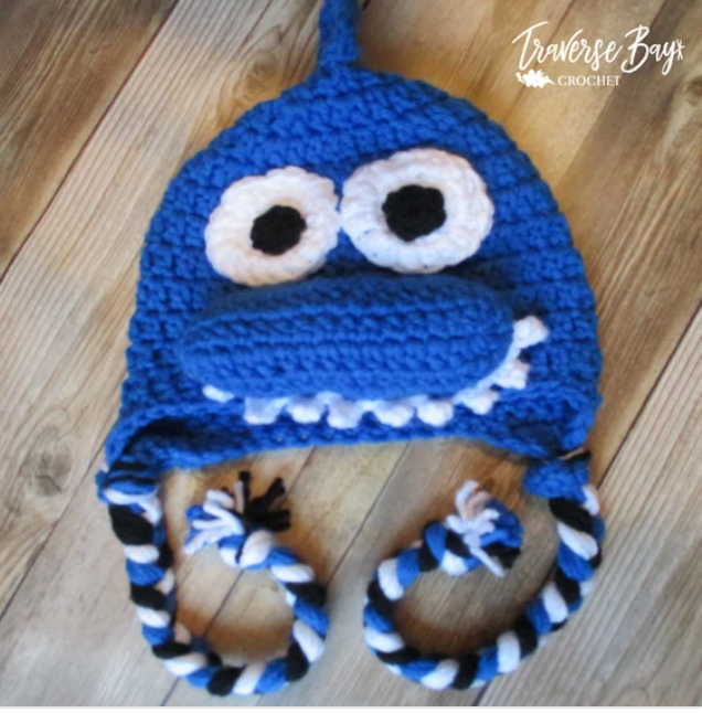 Crochet Shark Hat Pattern