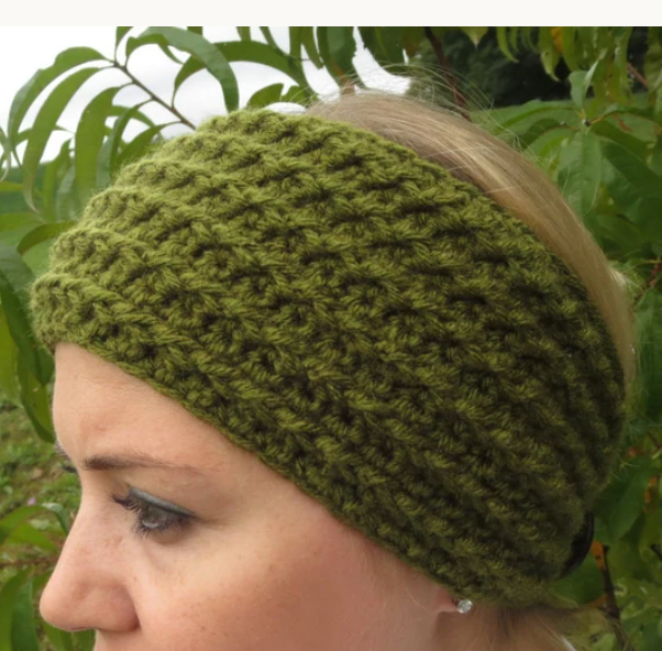 Crochet Textured Headband Pattern