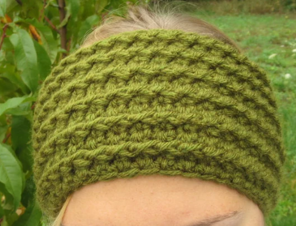 Crochet Textured Headband Pattern