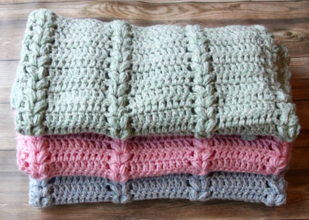 Crochet Braided Baby Blanket Pattern