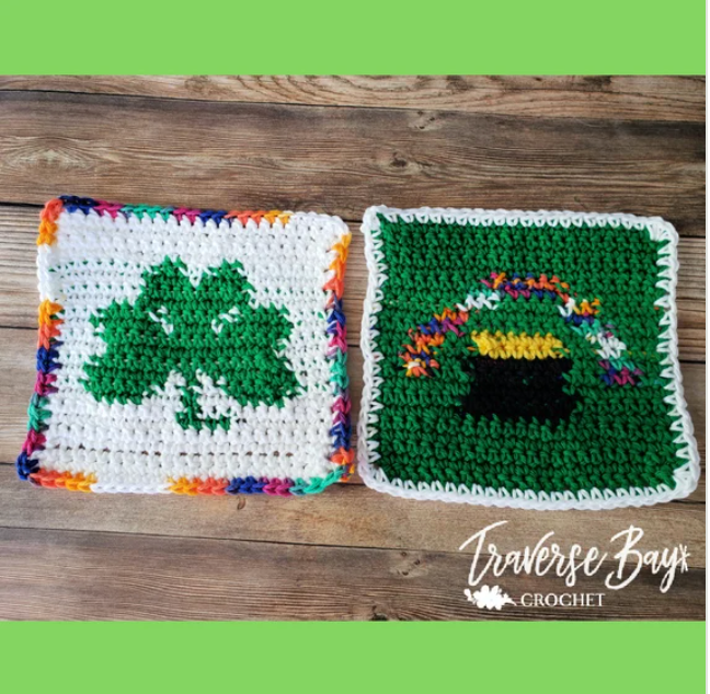 Crochet St. Patricks Day Potholder Pattern