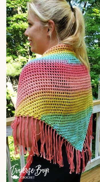 Crochet Fringe Shawl Pattern