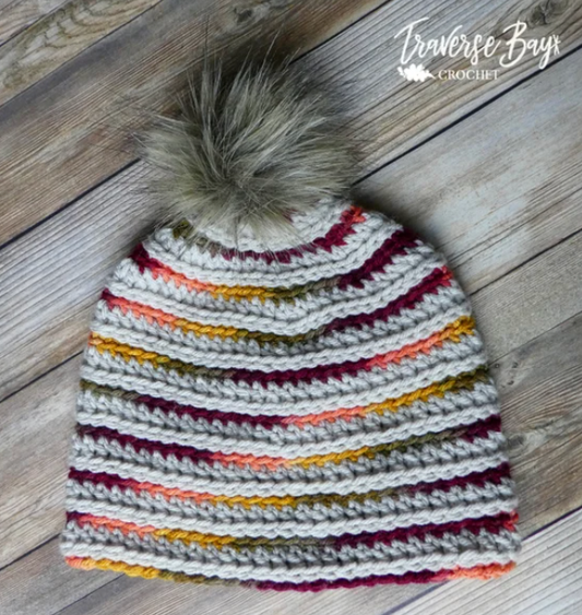 Crochet Top Down Beanie Pattern