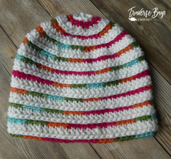 Crochet Top Down Beanie Pattern