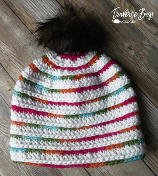 Crochet Top Down Beanie Pattern