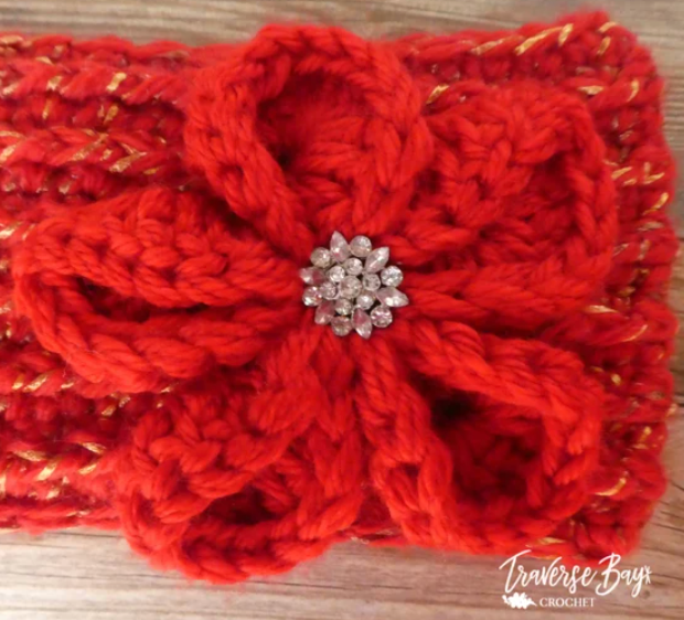 Crochet Flower Headband Pattern