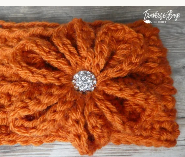 Crochet Flower Headband Pattern