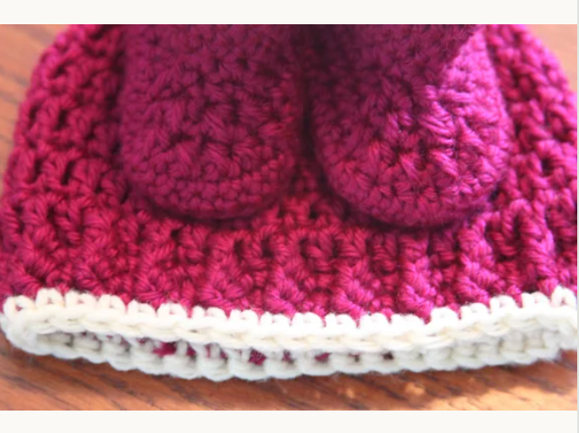 Crochet Baby Hat Bootie Set