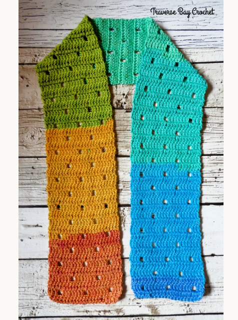 Crochet Filet Scarf Pattern