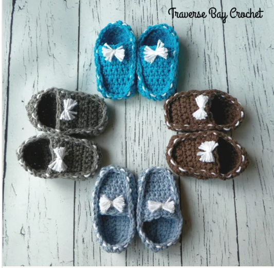 Crochet Baby Loafer Pattern