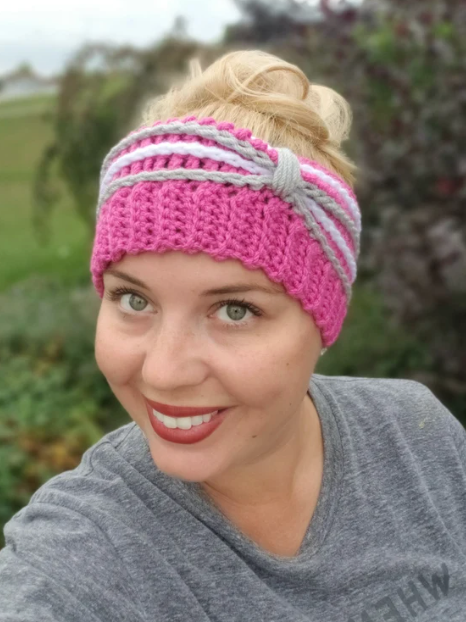 Crochet Striped Headband Pattern