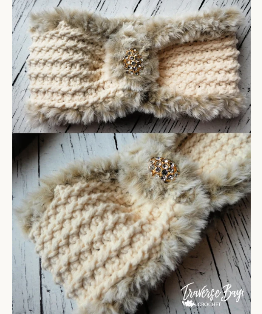 Crochet Faux Fur Headband Pattern